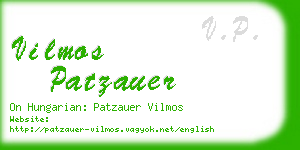vilmos patzauer business card